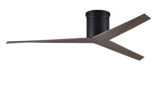 Buy matte-black-finish-with-gray-ash-tone-blades 3-Blades Eliza Hugger Ceiling Fan by Matthews Fan Company