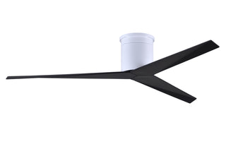 Buy gloss-white-finish-with-matte-black-blades Eliza Hugger Ceiling Fan by Matthews Fan Company