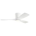 Volos Hugger Ceiling Fan with Light by Kichler