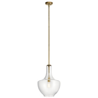 Buy natural-brass-with-clear-glass Everly Pendant by Kichler