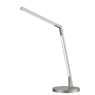 Buy brushed-nickel-with-white-acrylic-diffuser-glass Miter Table Lamp by Kuzco Lighting