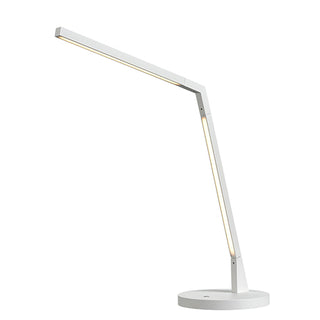 Buy white-with-white-acrylic-diffuser-glass Miter Table Lamp by Kuzco Lighting
