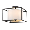 Manhattan Outdoor (Damp) Semi Flush Mount Light by Golden
