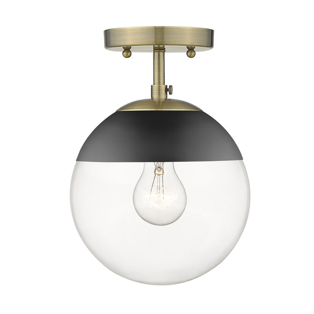 Dixon Outdoor (Damp) Semi-Flush Mount Ceiling Light by Golden