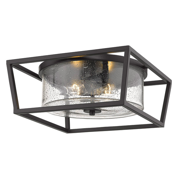Mercer Outdoor (Damp) Flush Mount Ceiling Light by Golden