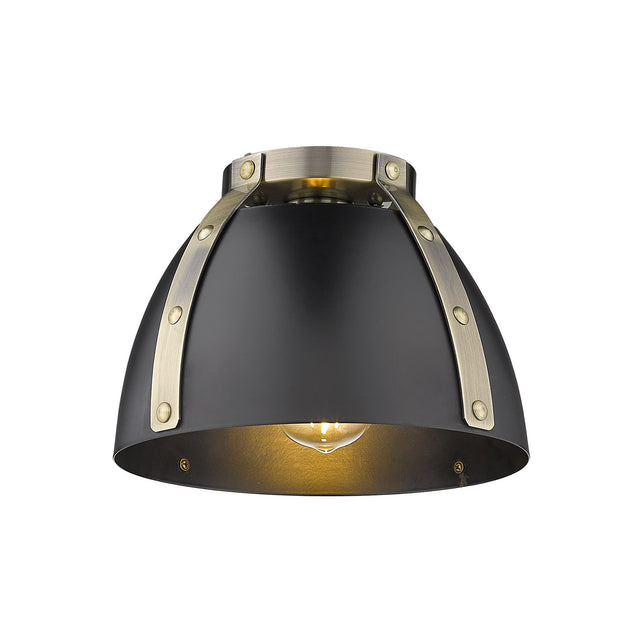 Aldrich Outdoor (Damp) Flush Mount Ceiling Light by Golden