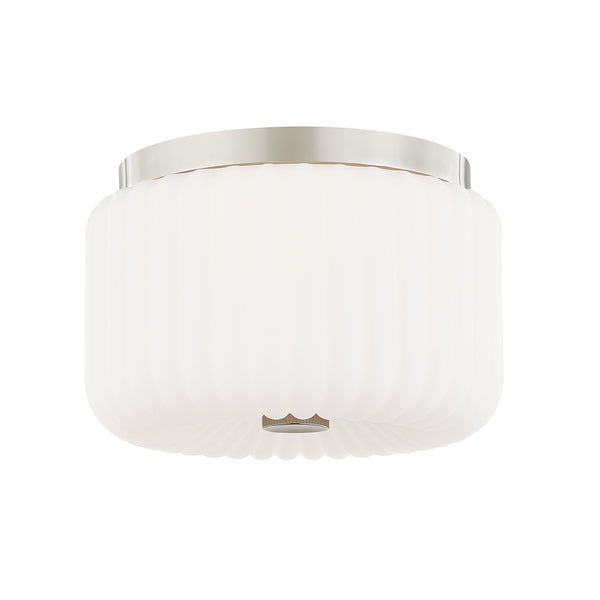 Lydia Outdoor (Damp) Flush Mount Ceiling Light by Mitzi