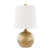Gold with White Glass and White Shade
