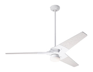 Buy gloss-white-finish-with-whitewash-blades Torsion Ceiling Fan by Modern Fan Co