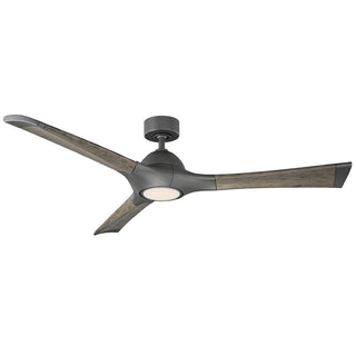 Buy graphite-weathered-gray-finish-with-weathered-gray-blades Woody Outdoor (Wet) Ceiling Fan with Light by Modern Forms Fans