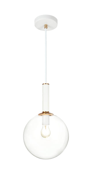Buy aged-gold-brass-with-clear-glass-glass Stellar Pendant by Matteo Lighting