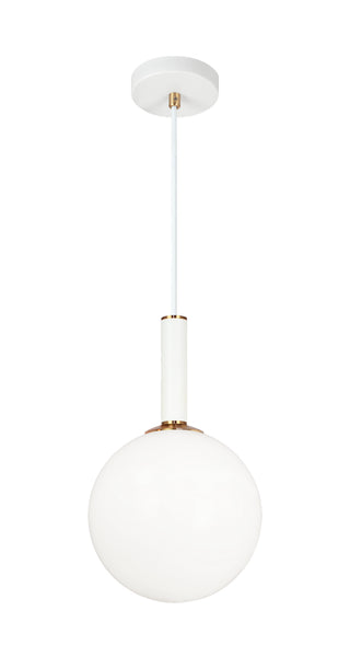 Buy aged-gold-brass-with-opal-glass-glass Stellar Pendant by Matteo Lighting