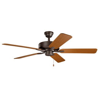 Buy satin-natural-bronze-finish-with-walnut-blades Basics Pro Ceiling Fan by Kichler