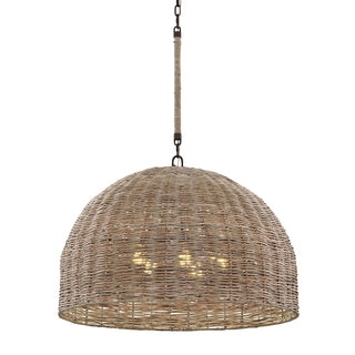 Buy tidepool-bronze-with-natural-glass Huxley Chandelier by Troy Lighting