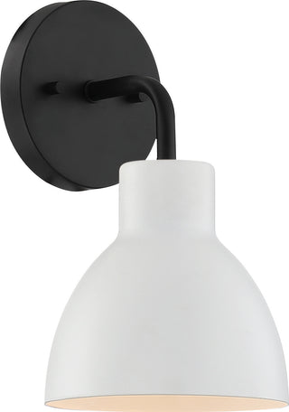 Buy matte-black-matte-white Sloan Vanity by Nuvo Lighting