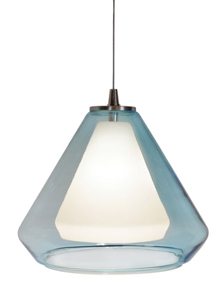 Buy satin-nickel-with-aqua-glass-glass Armitage Outdoor (Damp) Pendant by AFX Lighting