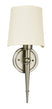 Satin Nickel with Cream Linen Glass