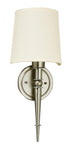 Satin Nickel with Cream Linen Glass