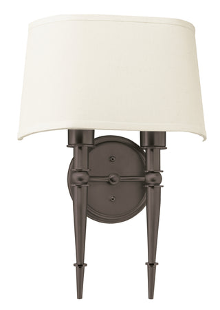 Buy oil-rubbed-bronze-with-cream-linen-glass Montrose Outdoor (Damp) Sconce by AFX Lighting