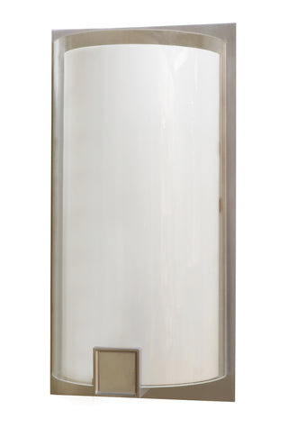 Buy satin-nickel-with-clear-glass-glass Nolan Outdoor (Damp) Sconce by AFX Lighting