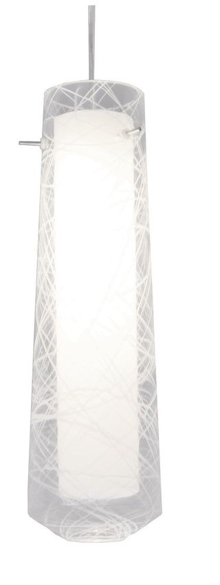 Buy satin-nickel-with-clear-glass-glass Spun Outdoor (Damp) Pendant by AFX Lighting