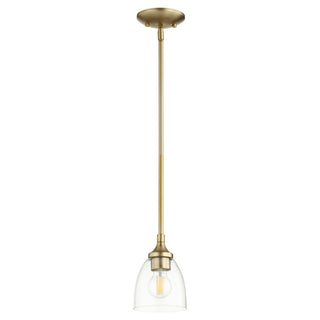 Buy aged-brass-w-clear-seeded Enclave Outdoor (Damp) Pendant by Quorum