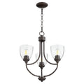 Enclave Outdoor (Damp) Chandelier by Quorum
