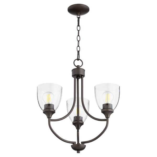 Enclave Outdoor (Damp) Chandelier by Quorum