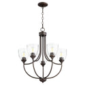 Enclave Outdoor (Damp) Chandelier by Quorum