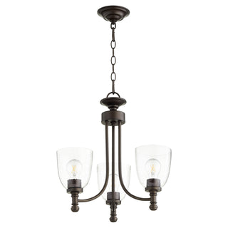 Buy oiled-bronze-w-clear-seeded Rossington Outdoor (Damp) Chandelier by Quorum