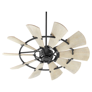 Buy textured-black-finish-with-weathered-oak-blades Windmill Ceiling Fan by Quorum