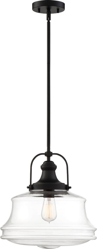 Buy bronze-clear-glass Basel Pendant by Nuvo Lighting