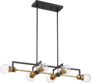 Buy warm-brass-black Intention Pendant by Nuvo Lighting
