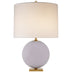 Lilac with 16" x 16" x 12" Cream Linen Glass