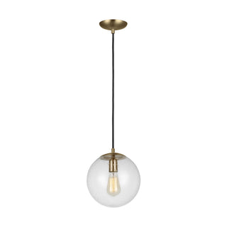 Buy satin-brass-with-clear-seeded-glass-and-clear-seedy-shade Leo H.G. Outdoor (Damp) Pendant by Visual Comfort Studio