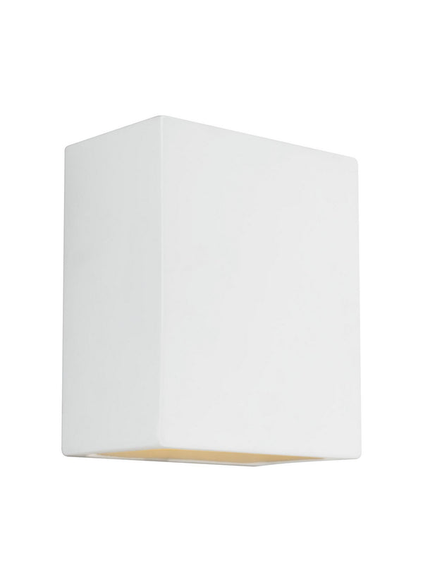 Paintable Ceramic Sconces Outdoor (Wet) Wall Lantern by Generation Lighting