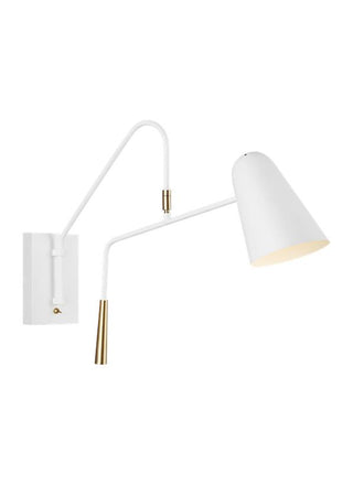 Buy matte-white Simon Outdoor (Damp) Sconce by Visual Comfort Studio