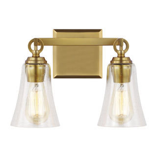 Buy burnished-brass-with-clear-seeded-glass Monterro Vanity by Visual Comfort Studio