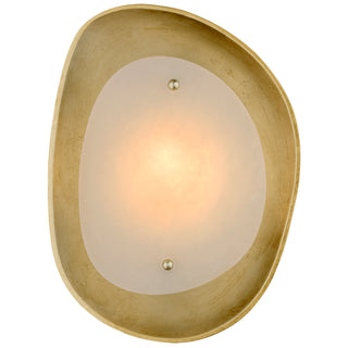 Buy gild-with-alabaster-glass Samos Outdoor (Damp) Sconce by Visual Comfort Signature
