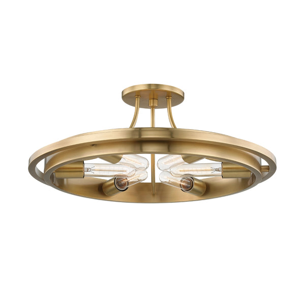 Chambers Outdoor (Damp) Semi Flush Mount Light by Hudson Valley