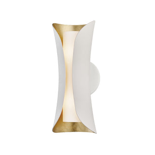 Buy gold-leaf-white Josie Outdoor (Damp) Sconce by Mitzi