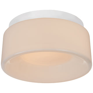 Buy matte-white Halo Outdoor (Damp) Flush Mount Ceiling Light by Visual Comfort Signature