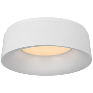 Buy matte-white Halo Outdoor (Damp) Flush Mount Ceiling Light by Visual Comfort Signature