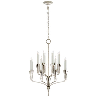 Buy polished-nickel Aiden Chandelier by Visual Comfort Signature