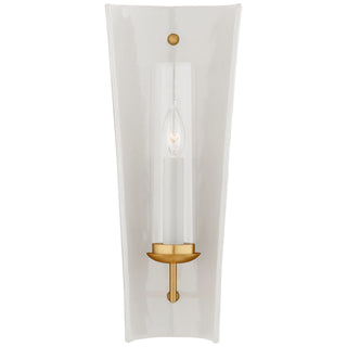 Buy white-and-gild Downey Outdoor (Damp) Sconce by Visual Comfort Signature