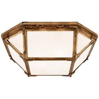 Buy gilded-iron Morris Outdoor (Damp) Flush Mount Ceiling Light by Visual Comfort Signature