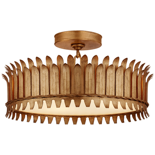 Leslie Outdoor (Damp) Semi-Flush Mount Ceiling Light by Visual Comfort Signature