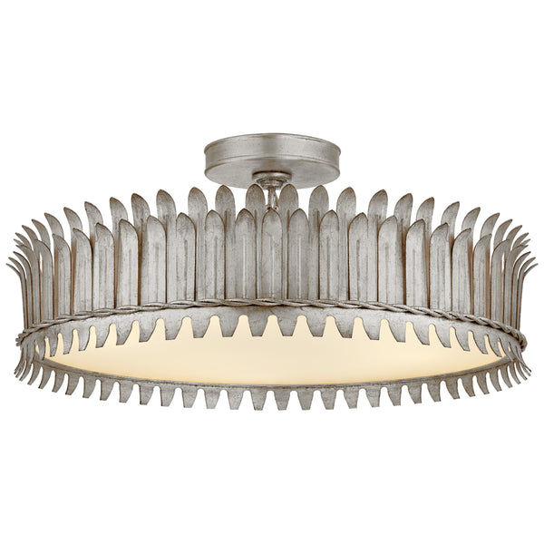 Leslie Outdoor (Damp) Flush Mount Ceiling Light by Visual Comfort Signature