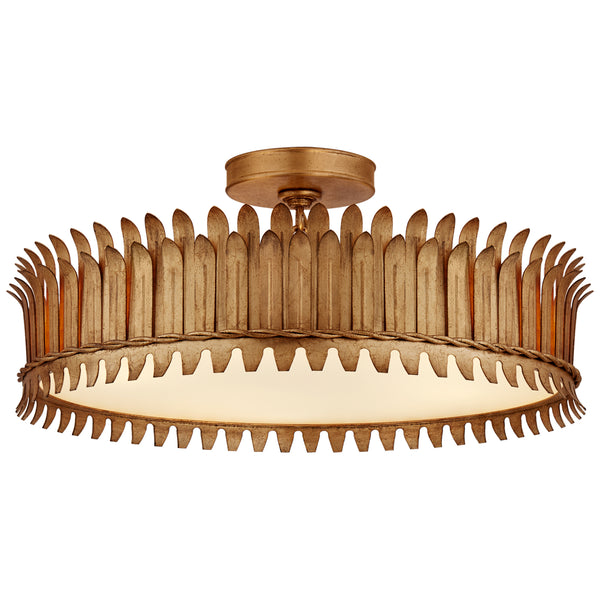 Leslie Outdoor (Damp) Semi-Flush Mount Ceiling Light by Visual Comfort Signature