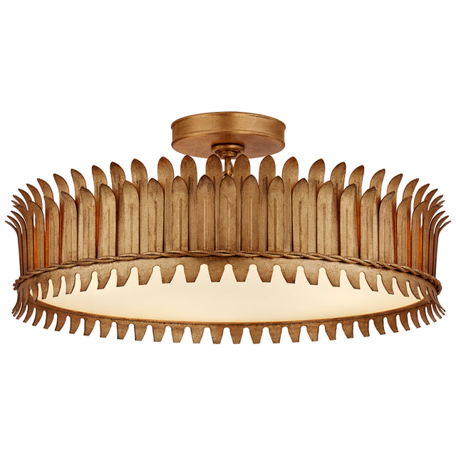 Leslie Outdoor (Damp) Flush Mount Ceiling Light by Visual Comfort Signature